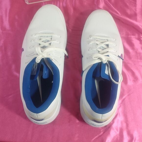 Nike Mens SZ 9 React Vapor 2 Golf Shoes White Blue BV1135-102 NWOB. main image 5